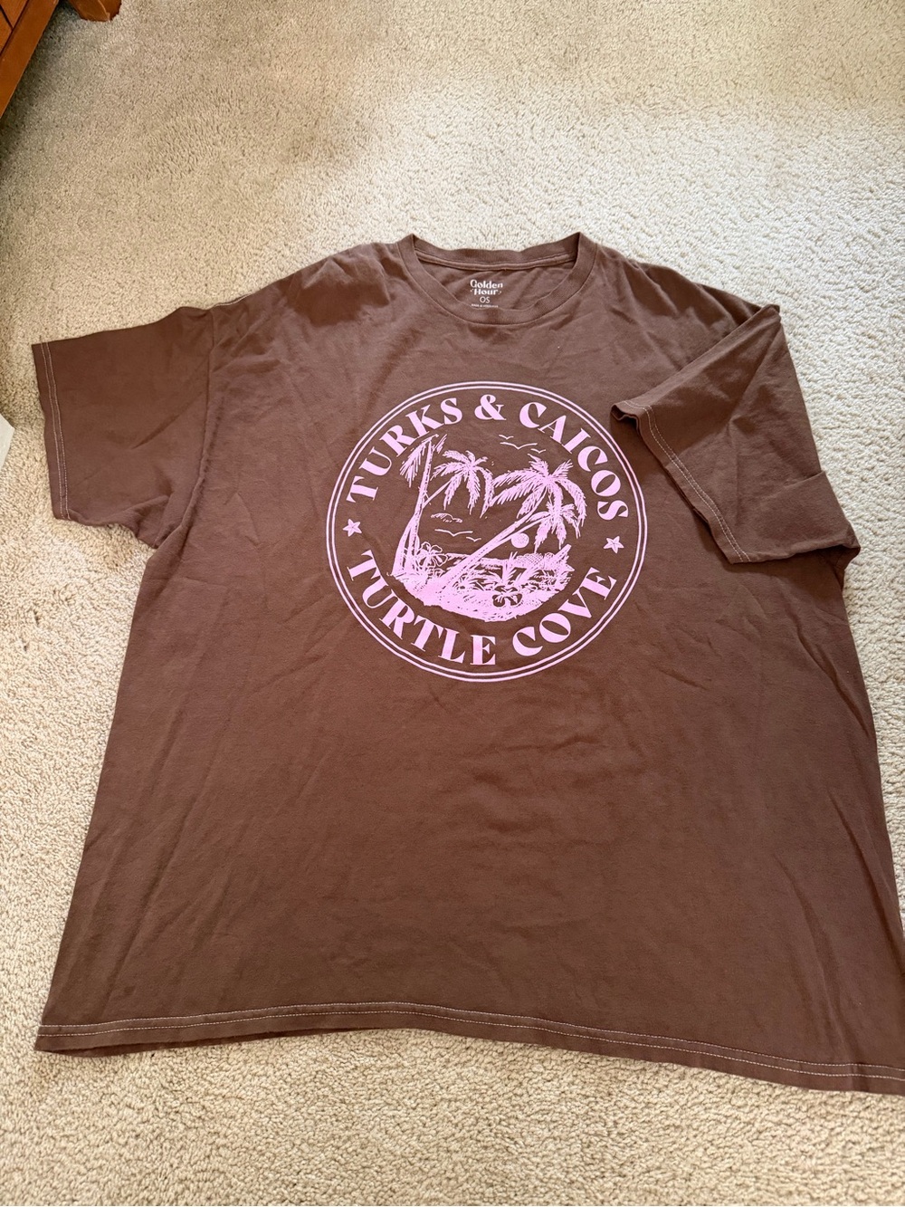 Turks & Caicos Turtle Cove Graphic Tee Golden Hour one Size fits all